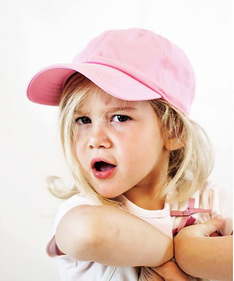 Eohak Kids Distresed-Washed Baseball Hat Infant Toddler Baby Boy Girl Hats Distresed for 2-8 Years Pink - Image 3